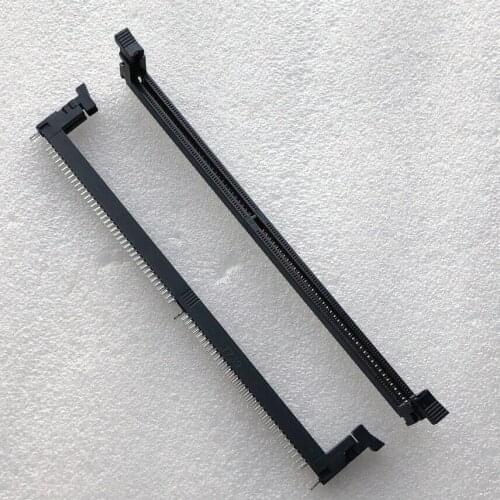 2pcs)Original new desktop DDR4 memory socket 288p 1.2V single side fixed black