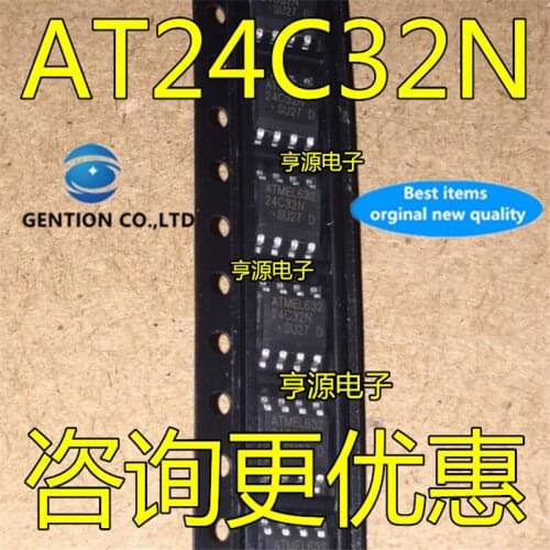 50Pcs AT24C32 24C32 24C32N 24C32AN AT24C32N Memory serial port in stock 100% new and original