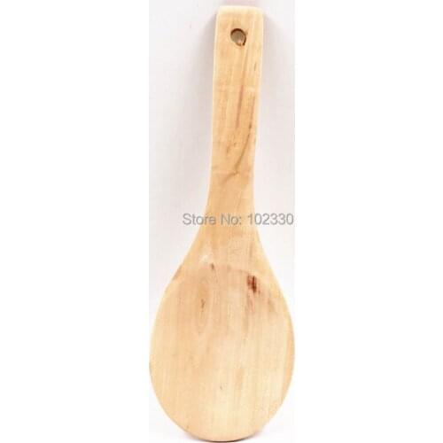 600pcs Wooden Spoon Eco-Friendly Rice Scoop Food Spoons Spatula Plane Kitchen Utensils Cooking Tools