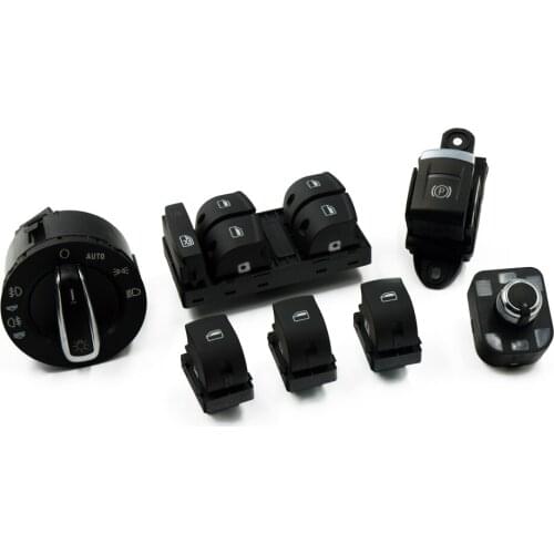 7Pcs New Window headlight Parking Mirror Switch For AUDI A6 S6 C6 Q7 RS6 A6 Allroad Quattro 4F1941431E 4F0959855 4F0959565