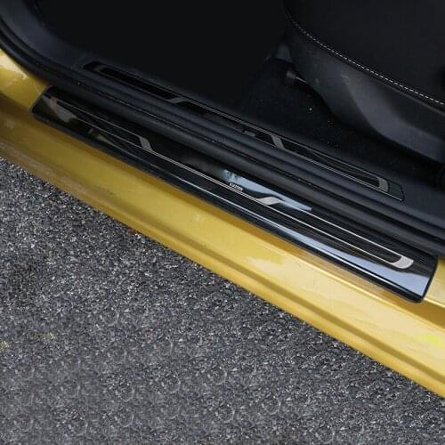 8pcs for POLO PLUS 2019 Threshold bar Welcome pedal decorate Stainless steel