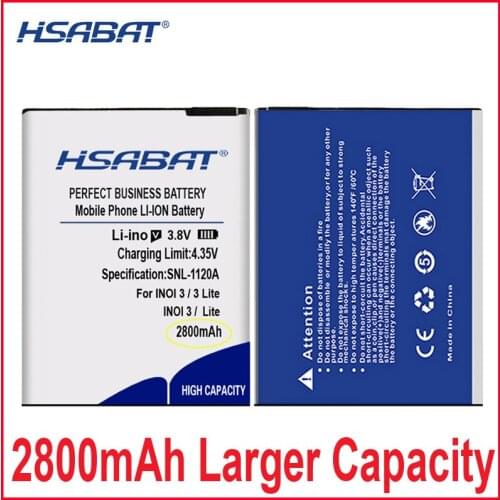 HSABAT 0 Cycle 2800mAh Battery for INOI 3 for INOI 3 Lite INOI3 lite High Quality Mobile Phone Replacement Accumulator