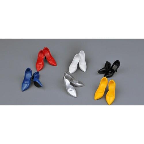 In Stock 1/6 Scale Female Figure Accessory Soft High Heels Hollow Shoes for 12 inches Action Figure Body