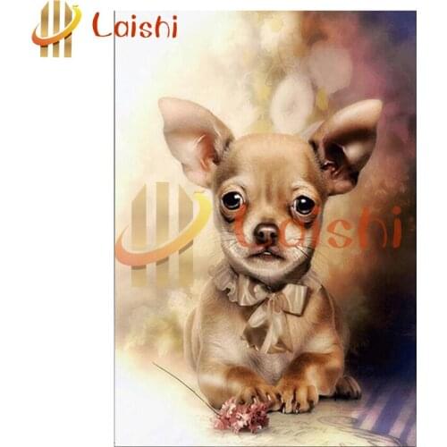 Diamond embroidery chihuahua diamond mosaic diamond painting full square round stitch cross rhinestone pictures Home Decoration