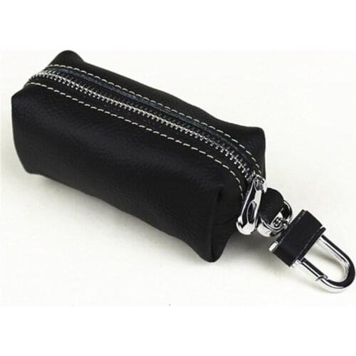 Car Keys Wallets Keys Case Pouch Leather Male Key Holder Organizer Housekeeper Women Keychain Purse Key Ring Bag