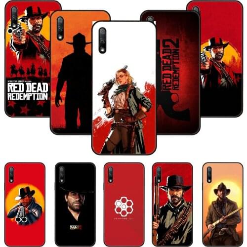 Phone Case For Huawei Honor 9X 10 9 20 8X 8A 8S 7X 7A i A Pro Play Lite Black Cover Coque Tpu Waterproof Red Dead Redemption