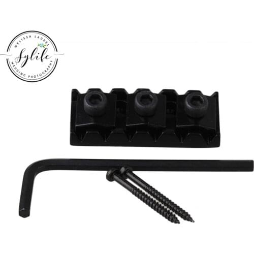 Black Guitar Lock nut 42mm For Double Lock System Bridge