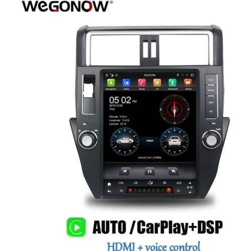 DSP PX6 IPS Carplay voice Tesla12.1"Android 9.0 4G RAM 64GB auto radio multimedia GPS BT5.0 for Prado 150 / LC150 2010-2013