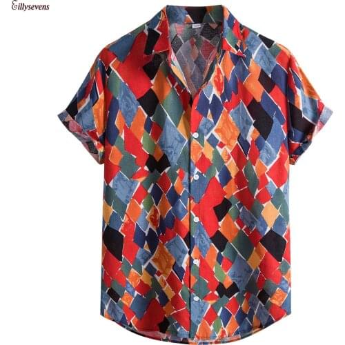 Summer Hawaiian Beach Flower Men Shirt Casual Button Chic High Street Hawaiian Shirt 2021 Short Sleeve Stylish Handsome Camisa