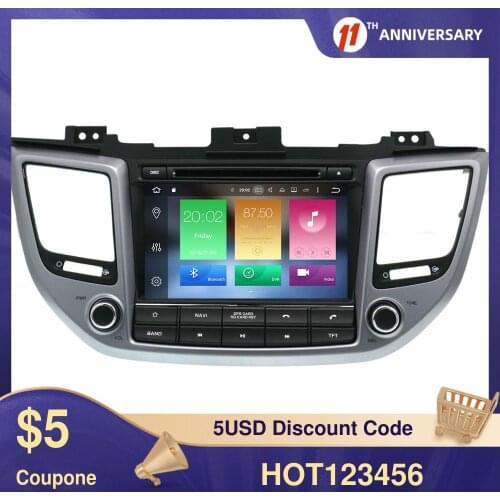 Android 10.0 PX5/PX6 Car GPS Navigation Head unit For Hyundai Tucson/IX35 2014-2017 2018 2019 Car Multimedia Player Headunit DSP