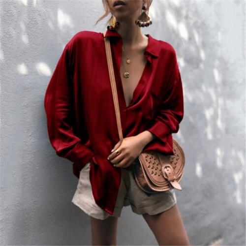 Hirigin Womens Silk Shirts