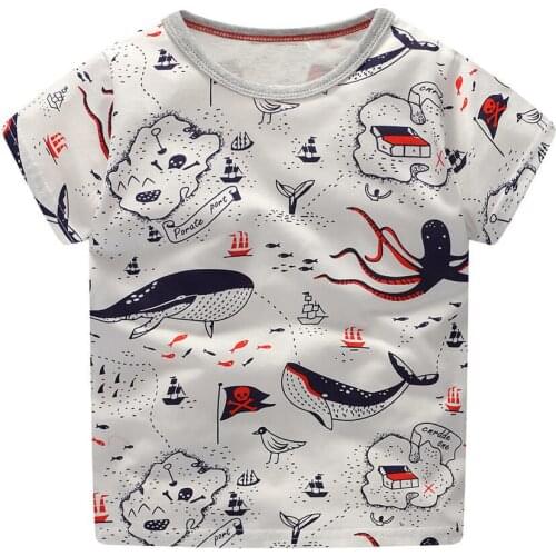 Jumping Meters Whale Sea Children T-shirt Boys Clothes 2017 Brand Baby Tops Tees With Kids Short Sleeve Sweatshirt T Shirts