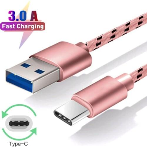 USB C Quick Charge Cable usb data Cable For alcatel Samsung A50 A32 Redmi Note 10S 10 Pro 5G phone Charger usb cable Type C wire