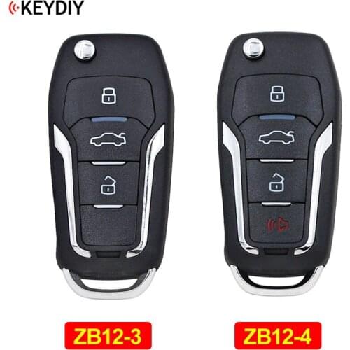 KEYDIY Universal Smart Key 3/4 Buttons ZB12-3 ZB12-4 for KD-X2 KD900 Mini KD Key Generator Fit More than 2000 Models