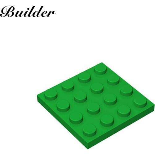 Little Builder 3031 MOC Thin Figures Bricks 4x4 Dots 10pcs Building Blocks DIY Creative Assembles Particles Toys for Children
