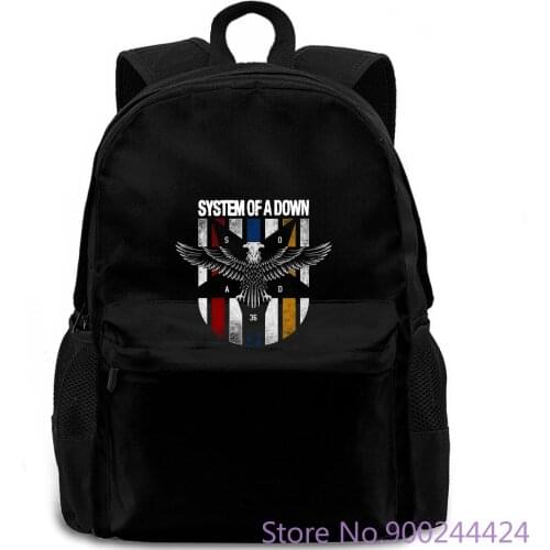 Mens System of A Down Eagle Colors Officially Licensed Men 100% Prins Funny O Neck backpack