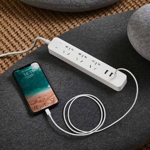 New Xiaomi Mi Mijia QC3.0 20W Fast Charging Power Strip 2A1C + 3 Sockets Standard Plug Interface Extension Lead 1.8m