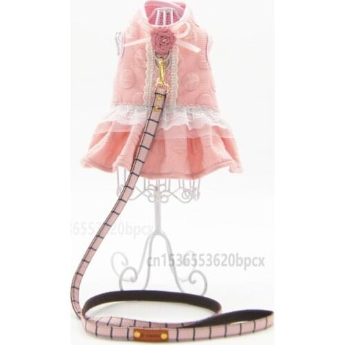 Pet Clothes Fashion Pet Dresses Cat and Dog Couple Clothes Vest with Leash Winter Warm Clothes Pets Supplies