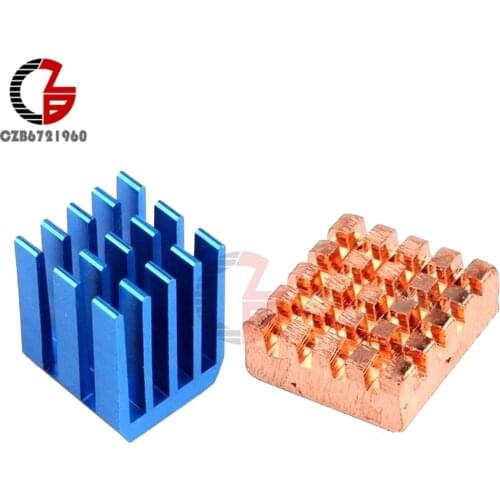 Copper Aluminium Cooling Heatsink Heat Sink Radiator Heating Dissipation Cooler for Raspberry Pi 3 2 B