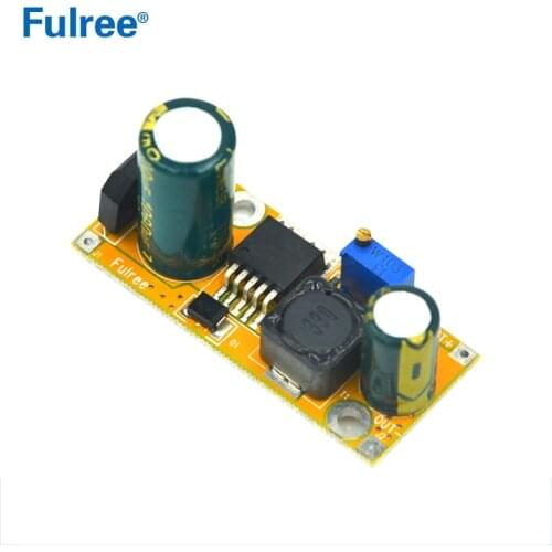 Fulree 24VAC to 12VDC,12V AC to 5V DC DC Buck Converter Step-Down Module LM2596 Adjustable 3A Max