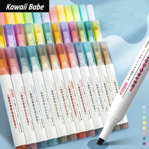Gel Pens Korean Stationery 6pcs/set Creative Cute Morandi Simple Kawaii Quick Drying Cap Neutral Pen Journal School Supplies