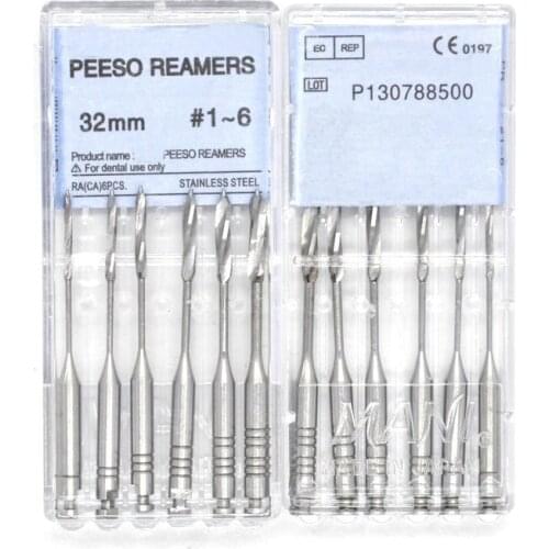 Dental instrument PEESO reamers largo drills engine use stainless steel root canal 28mm 32mm dentist tool