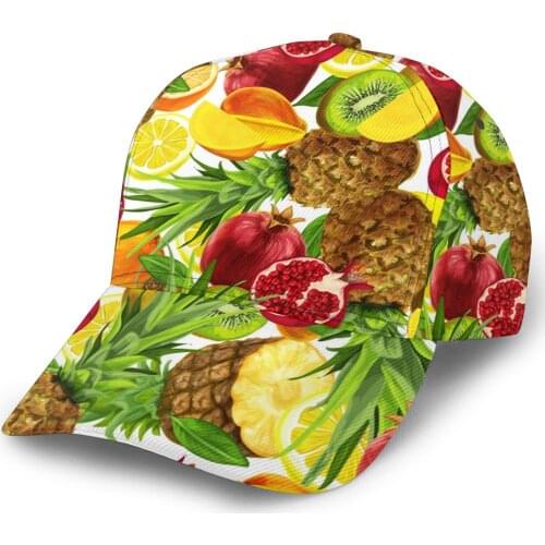 Tropical Sliced Fruits Baseball Cap Fashion Men Hat Cap Summer Dad Hat Male Sports Hat