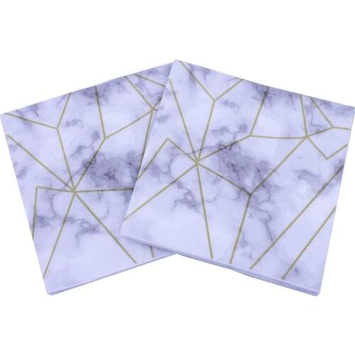 Creative Floor Tile Marble Pattern Napkins 33x33cm 20Napkins/lot Color Printing DIY Wedding Anniversary Days Party Decoration