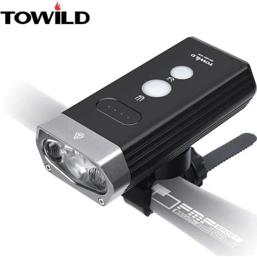 TOWILD BR1800 CREE XM-L2 U3 LED and CREE XP-G3 S3 LED 1800 Lumens Waterproof USB Rechargeable Bike Light