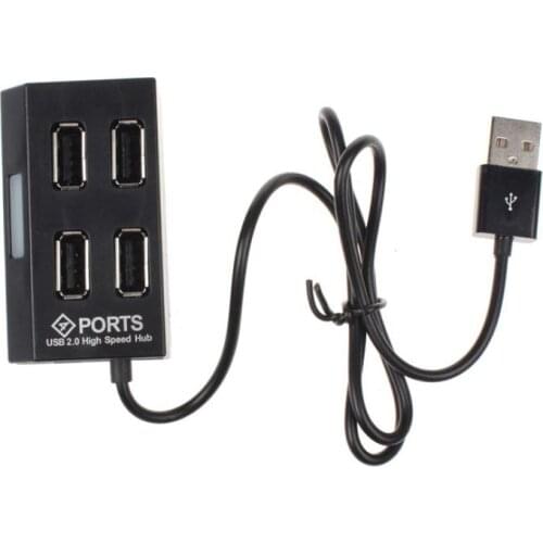High Speed 4 Port USB 2.0 Hub USB Cable For Computer PC Laptop for Windows 7/8 XP Mac OS