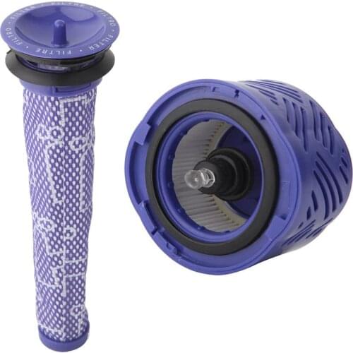Replacement Post-Motor HEPA Filters Pre Filter Kit Suitable For Dyson V6 DC59 Absolute Vacuum Cleaner Partst 966741-01&965661-01