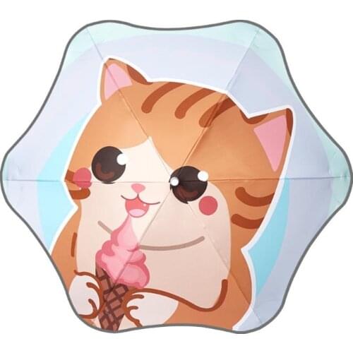 2021 New Umbrella Kids Cute Cartoon Children Umbrella animation Creative long-handled 3D Modeling kids umbrella For Boys Girls