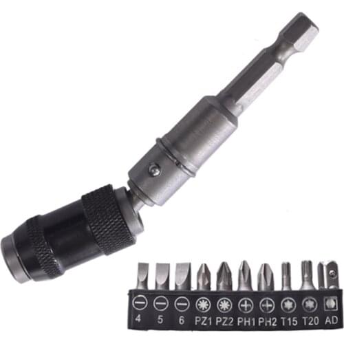 1/4 "Hex Magnetic Screw Drill Tip Drill Hand Tools Durable Locking Bit Quick Change Holder Drive Guide Drill Bit Screwdriver Bit