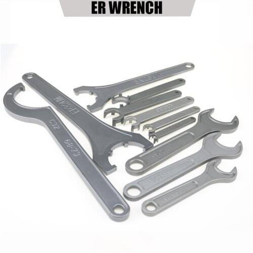 CNC ER Wrench Of Collet Shuck 1PC Tool Holder Wrench A UM M Lathe Milling Tool Holder Shank Spindle Nut Machine Accessories