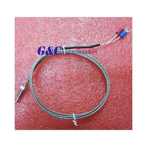 10PCS K-type thermocouple M6 2M screw-type thermocouple temperature probe