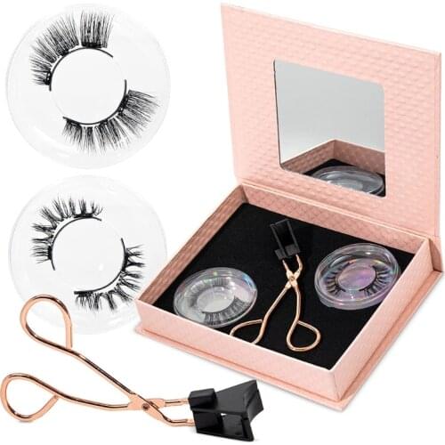3 Pairs Magnetic Lashes,Magnets False Eyelashes,Soft 3D No Glue Lashes Extension Q81B