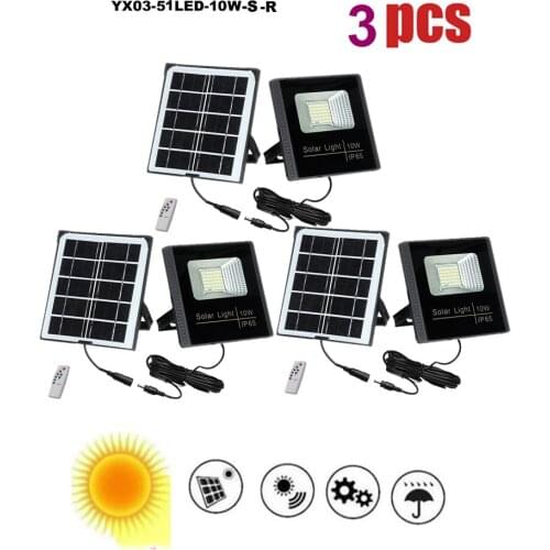 3pcs Solar smart on at night Lamps 120/100Outdoor Lamp Street Lights Luminaria Solar Light Solar Garden Decoration seperable pan