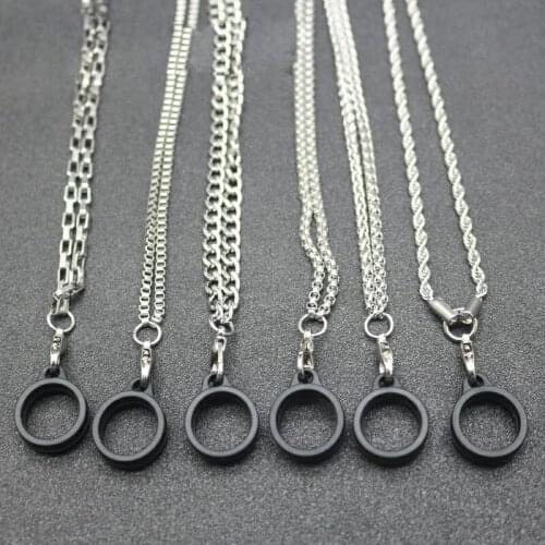 50sets/lot Anti-fall Anti-skid snake bone stainless steel lanyard vapeband ring for nfix zero nord novo 2 rpm40 80 vinci x uwell