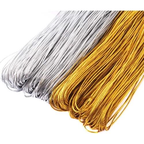 60m Long 1mm Metallic Thread String Jewelry Craft Cord Card Braid Multi-purpose
