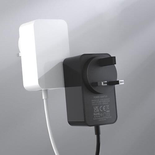Power Adapter 12V 2A DC Power Supply for Wireless Router Audio Device Video Equipment UK Plug