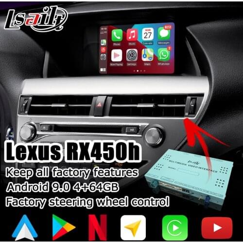 Android / carplay inteface box for Lexus RX 2012-2016 8 navigation video interface with GVIF youtube RX270 RX350 RX450h CT200h