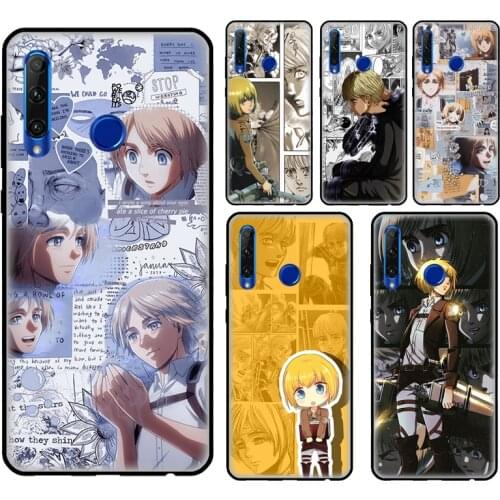 Shingeki No Kyojin Armin Arlert Anime For Huawei Honor 8X 9X 7X 7C 8A 9A 8S 9S 10i 7A 4C 6C 20 Pro 8 9 10 10X Lite Case Coque