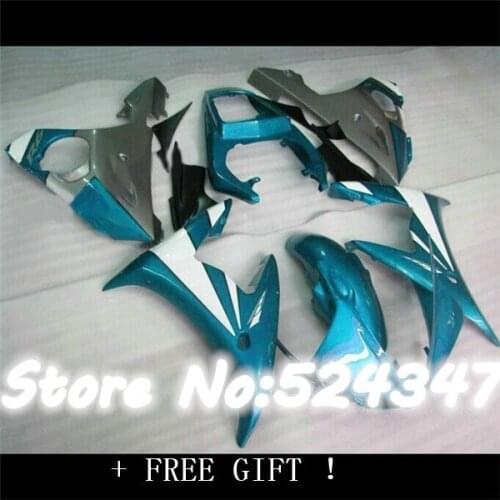 Fei-Perfect Fit for fairing kit YZF-R6 2003 2004 2005 green white black plastic YZF R6 03 04 05 fairings