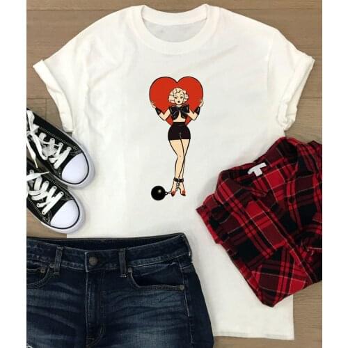 Colored Prisoner of Love T-Shirt 100% Cotton graphic casual funny hipster unisex Valentines Day women Fashion tshirt top tee