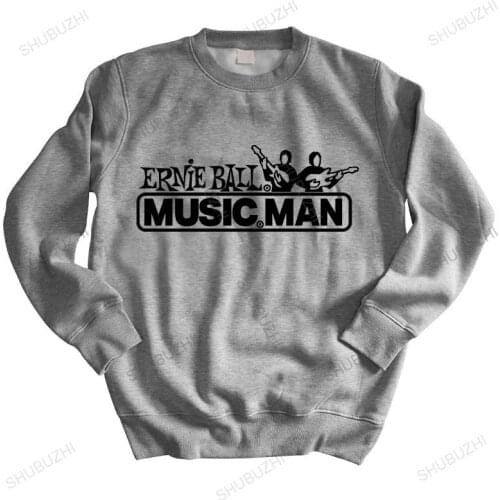 Cotton sweatshirt male hoodies Stores Mens Ernie Ball Musicman Music World brand winter sweatshirs for boys drop shipping