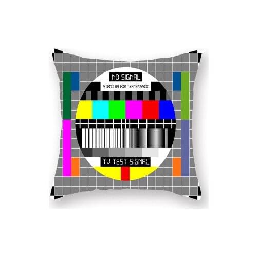 Customized Rainbow Color Geometric Pillow Covers Decorative Creative Diamond Abstract Art Cushion Cover Square For Office Chair