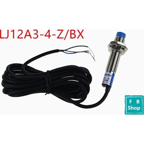 1pcs LJ12A3-4-Z/BX Normally Open DC 6V-36V 4mm Inductive Proximity Switch Three Wire NPN Button BL