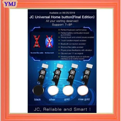 Home Button with Flex Cable for iPhone 7 7P 8 8P Black/White/Gold/Pink Flex Assembly Universal return key(Upgraded Version)