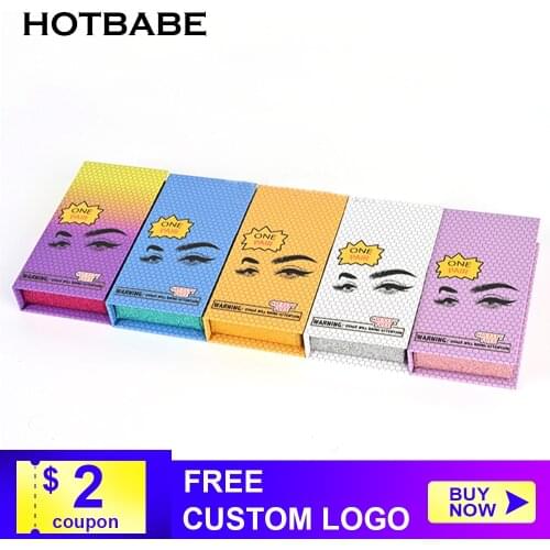 Eyelash Packaging Box Bulk Wholesale Custom 3D Mink Lashes Boxes Packaging With Logo Makeup Set Eyelashes Rectangle Box Case