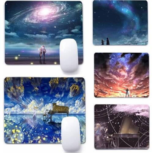 Anime Your Lie in April Mouse Pad Deskpad Gaming Writing Desk Mat Keyboard Mats For Office Home Computer Mousepad